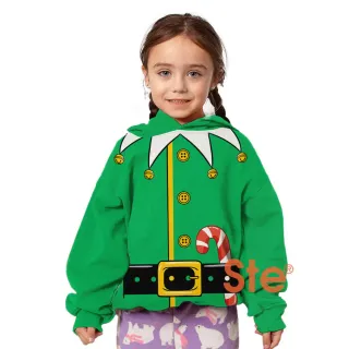 Santa Elf Hoodie For Kid