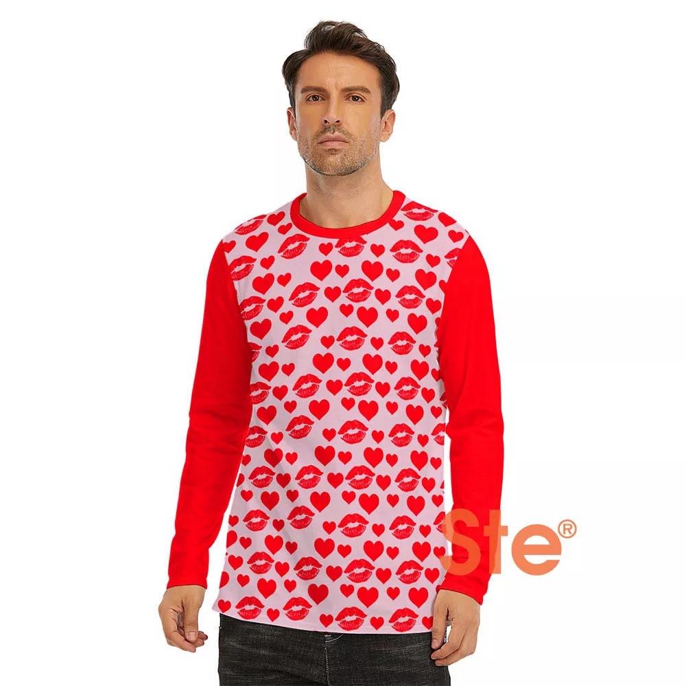 Love Heart Valentine Day Costume Long Sleeve T-Shirt Love Heart Valentine Day Costume Long Sleeve T-Shirt - variant image 1