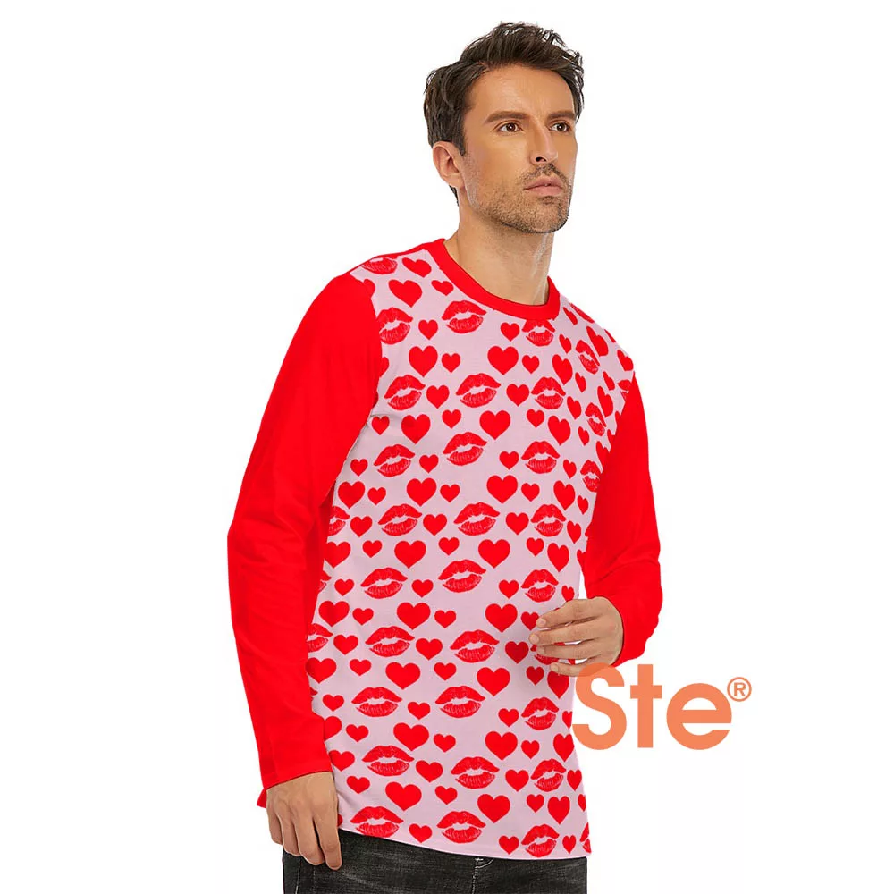 Love Heart Valentine Day Costume Long Sleeve T-Shirt Love Heart Valentine Day Costume Long Sleeve T-Shirt