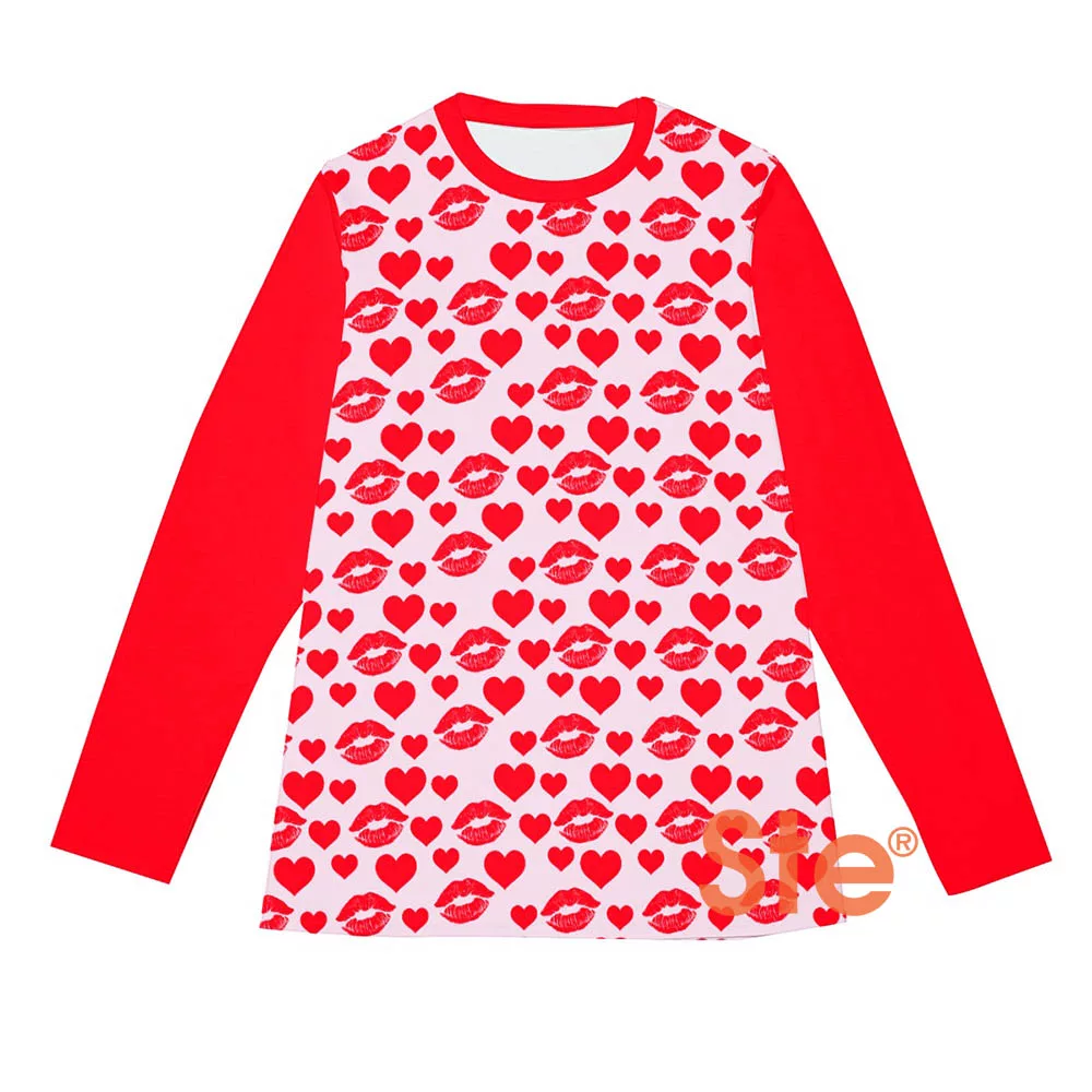 Love Heart Valentine Day Costume Long Sleeve T-Shirt Love Heart Valentine Day Costume Long Sleeve T-Shirt