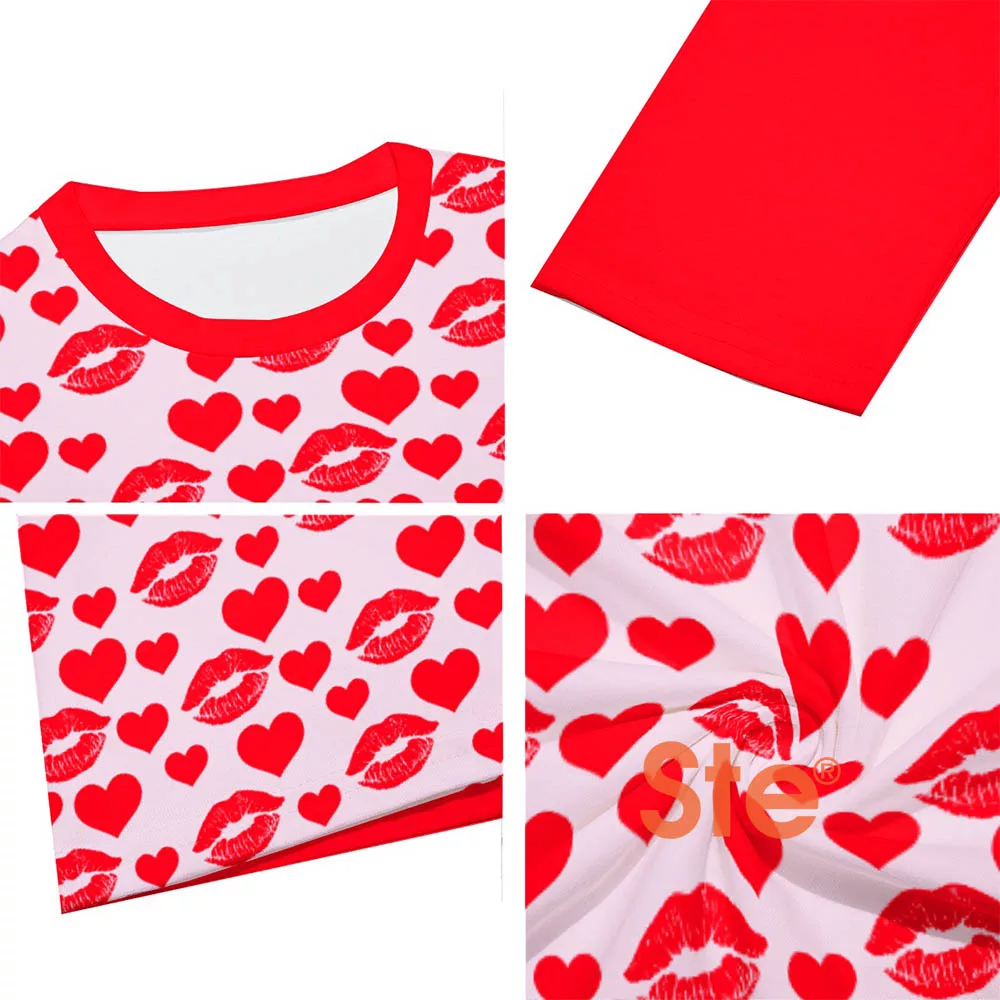 Love Heart Valentine Day Costume Long Sleeve T-Shirt Love Heart Valentine Day Costume Long Sleeve T-Shirt