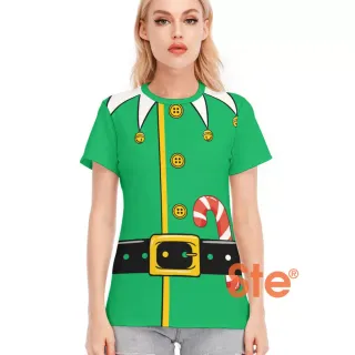 Women Santa Elf Costume