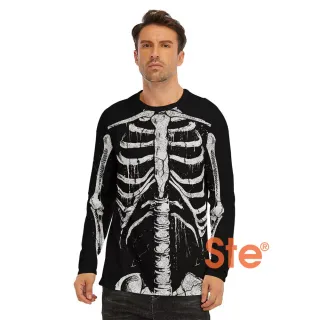 Skeleton Costume Halloween Long Sleeve T-Shirt