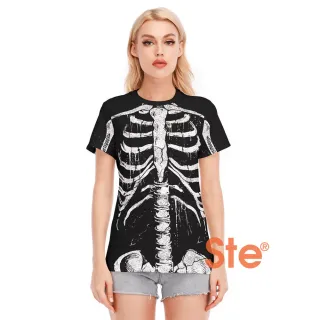 Skeleton Halloween Costume T-shirt For Women