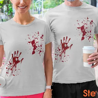 Blood Splatter Adult Halloween Shirts