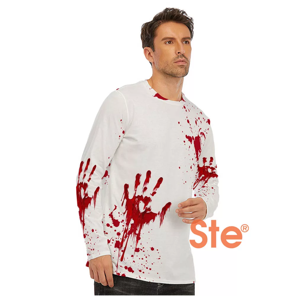 Blood Splatter All Over Costume Adult T-Shirt Blood Splatter All Over Costume Adult T-Shirt - variant image 1