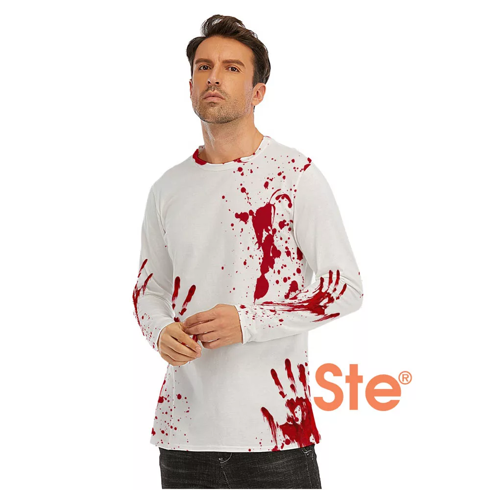 Blood Splatter All Over Costume Adult T-Shirt Blood Splatter All Over Costume Adult T-Shirt