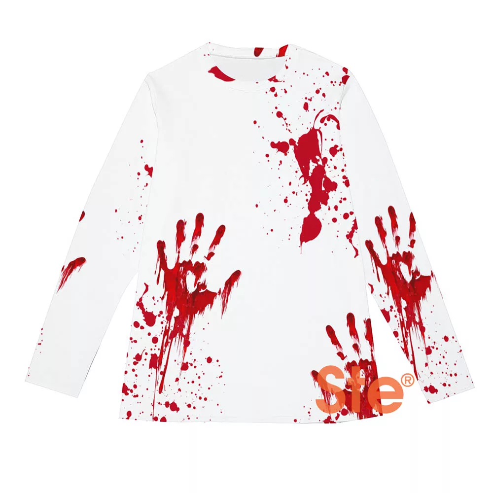 Blood Splatter All Over Costume Adult T-Shirt Blood Splatter All Over Costume Adult T-Shirt